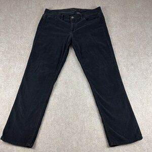 Calvin Klein Jeans Women's Black Corduroy Straight Leg 5 Pocket Pants Size 10